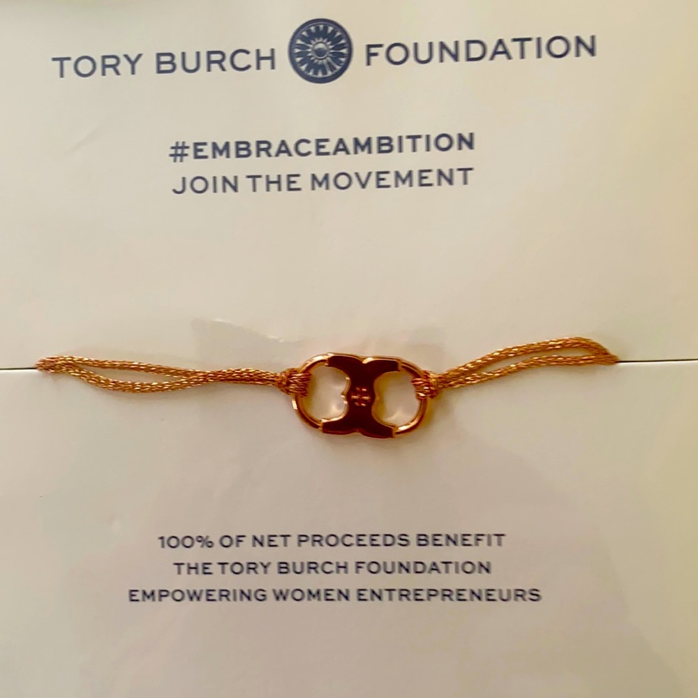 Tory Burch Rose Gold Foundation Bracelet